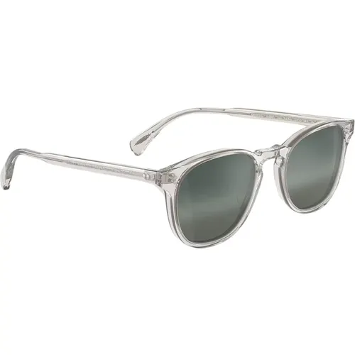 Runde Transparente Graue Sonnenbrille mit Metallakzenten , Herren, Größe: 51 MM - Oliver Peoples - Modalova