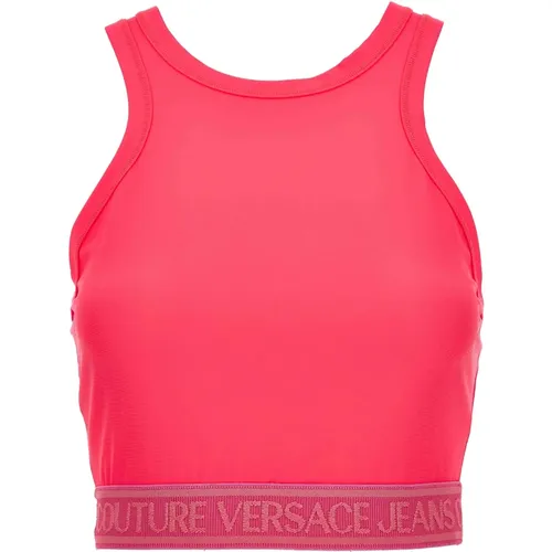 Fuchsia Top für Frauen,Stylisches Top - Versace Jeans Couture - Modalova