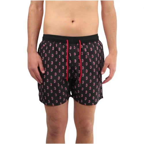 Quick Dry Boxer Shorts All Over Print , male, Sizes: M - MC2 Saint Barth - Modalova