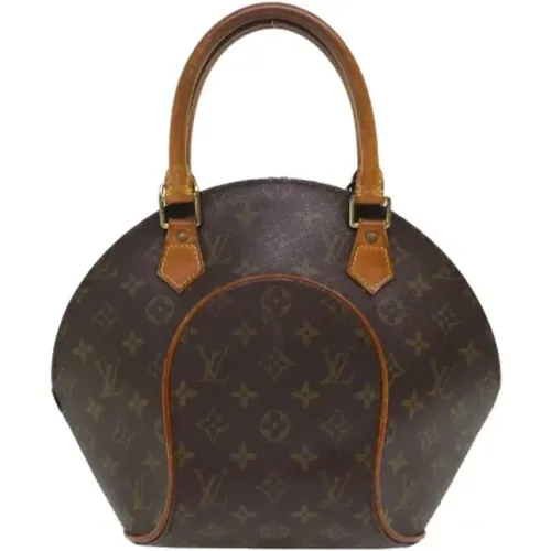 Pre-owned Brunt Canvas Louis Vuitton Ellipse Handbag , female, Sizes: ONE SIZE - Louis Vuitton Vintage - Modalova