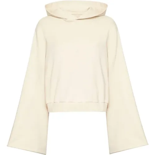 Cotton Jersey Hooded Sweater , female, Sizes: M - MM6 Maison Margiela - Modalova