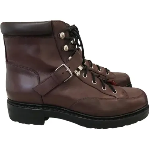 Pre-owned Leather boots , female, Sizes: 7 UK - Hermès Vintage - Modalova