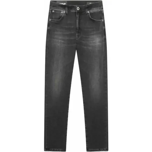 Schwarze Slim Fit Denim Jeans , Damen, Größe: W30 - Dondup - Modalova