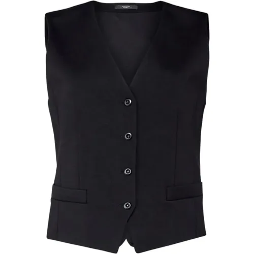 Schwarze Weekendjacken Aria Gilet , Damen, Größe: M - Max Mara Weekend - Modalova