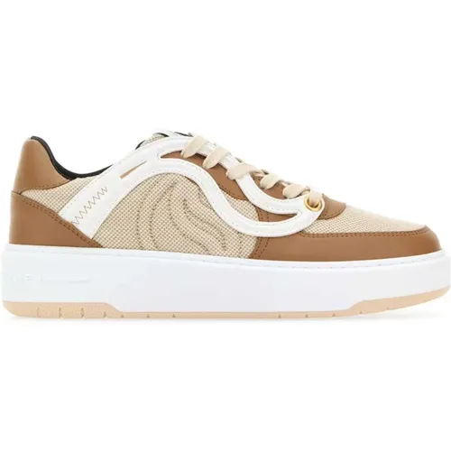 Zweifarbige Canvas S-Wave Sneakers , Damen, Größe: 37 EU - Stella Mccartney - Modalova