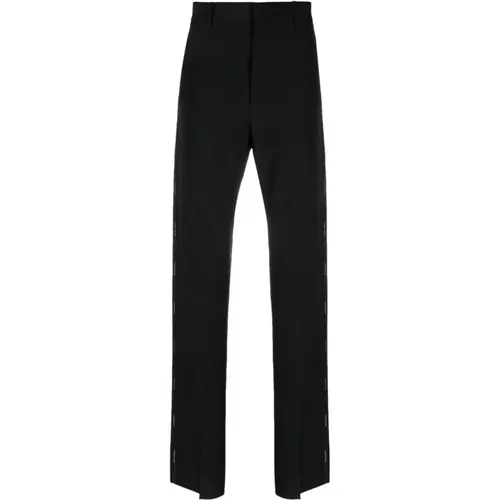 Classic Wool Straight Trousers , male, Sizes: M - Givenchy - Modalova