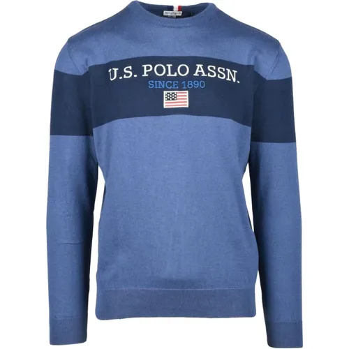 Wollmischung Strickpullover , Herren, Größe: L - U.S. Polo Assn. - Modalova