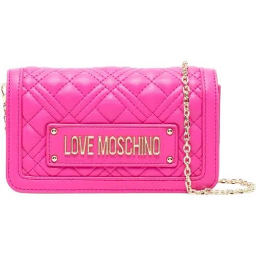 Damen Geldbörse mit Münzfach , Damen, Größe: ONE Size - Love Moschino - Modalova