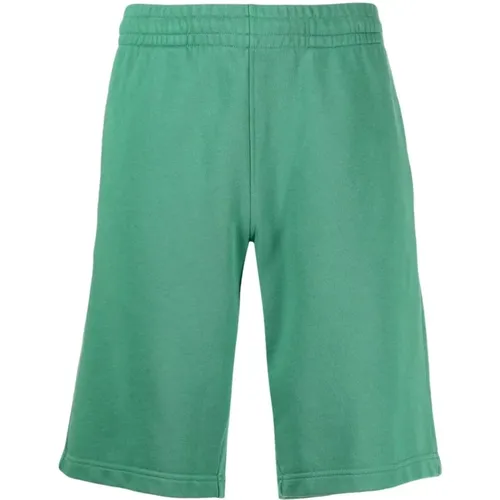 Grüne Crest Jog Shorts , Herren, Größe: M - Maison Kitsuné - Modalova