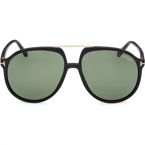 Classic Green Pilot Sunglasses Archie , unisex, Sizes: 58 MM - Tom Ford - Modalova