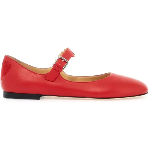 Herz Mary Jane Leder Ballerinas , Damen, Größe: 40 EU - MACH & MACH - Modalova