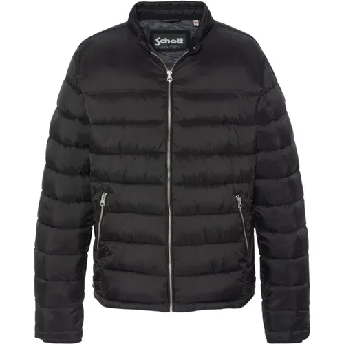 Biker Style Jacke , Herren, Größe: S - Schott NYC - Modalova