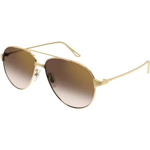 Luxuriöse Goldene Piloten-Sonnenbrille - Cartier - Modalova