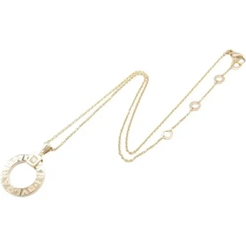 Pre-owned Gold necklaces , female, Sizes: ONE SIZE - Bvlgari Vintage - Modalova