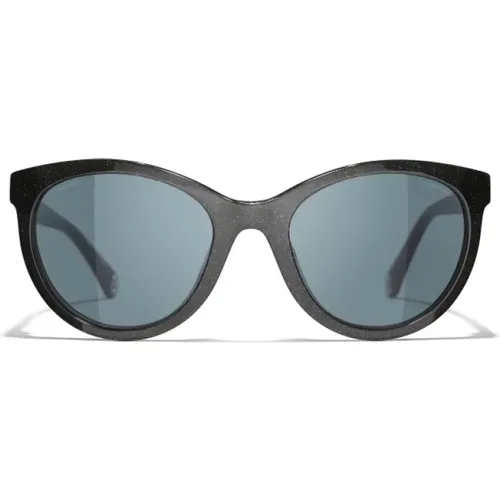 U Sonnenbrille Blaue Spiegelgläser - Chanel - Modalova