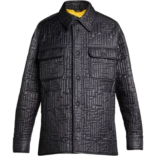 Men's Clothing Jacket Aw23 , male, Sizes: M - Fendi - Modalova