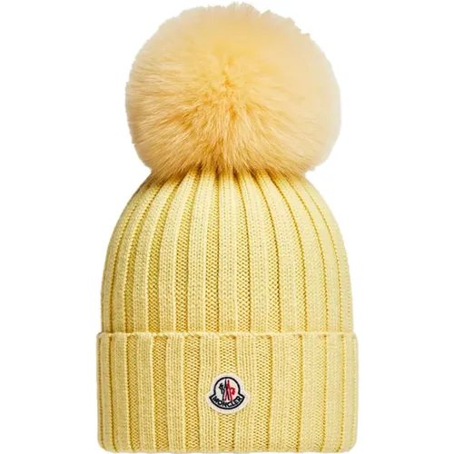 Pom Pom Beanie - , female, Sizes: ONE SIZE - Moncler - Modalova