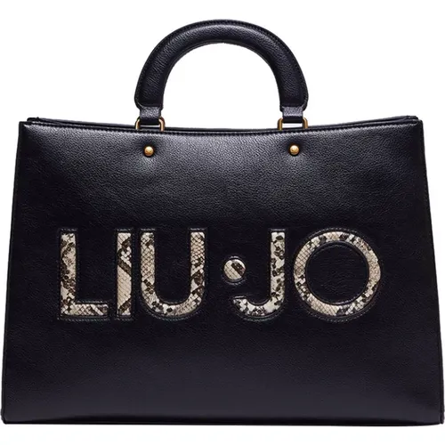 Synthetic Shopper Bag , female, Sizes: ONE SIZE - Liu Jo - Modalova