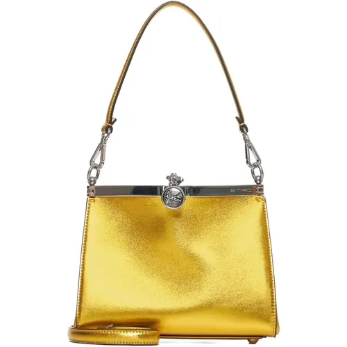 Golden Shoulder Bag Vela , female, Sizes: ONE SIZE - ETRO - Modalova