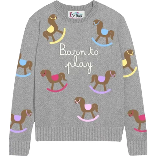 Prinzessin P Sweatshirt Bestickt Born Play - MC2 Saint Barth - Modalova