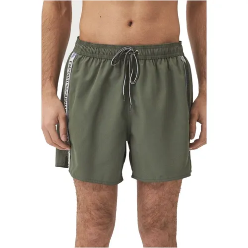 Logo Band Badehose - Shorty , Herren, Größe: L - Emporio Armani - Modalova