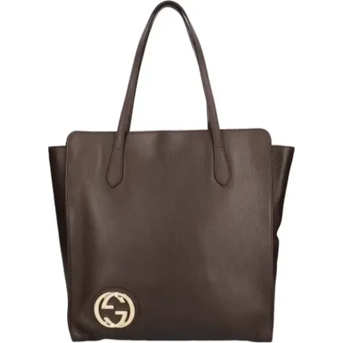 Pre-owned Leather totes , female, Sizes: ONE SIZE - Gucci Vintage - Modalova