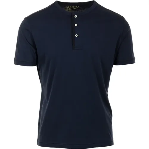 Blaue T-Shirts und Polos Cester Jersey , Herren, Größe: XL - Bl'ker - Modalova