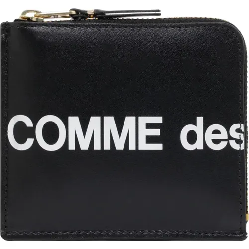 Logo Leather Wallet with Zipper , female, Sizes: ONE SIZE - Comme des Garçons - Modalova