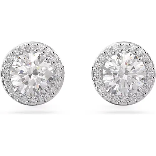 Una Stud Earrings with Clear Stones , female, Sizes: ONE SIZE - Swarovski - Modalova