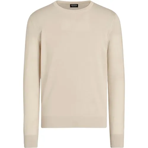 Cashmere-Silk Blend Sweater , male, Sizes: L, 2XL, XL, M - Ermenegildo Zegna - Modalova