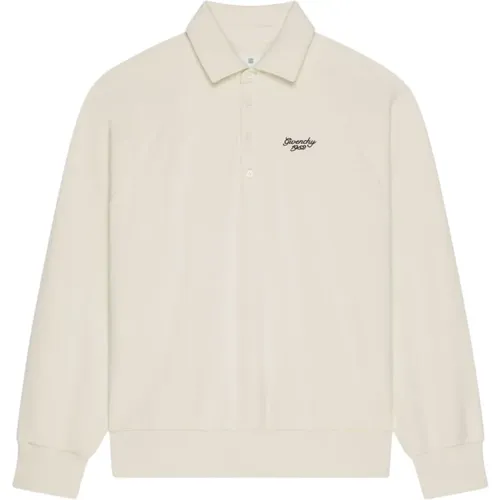 Besticktes Fleece Polo Shirt - Givenchy - Modalova