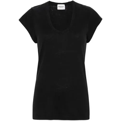 Schwarzes Zankou T-Shirt , Damen, Größe: M - Isabel Marant Étoile - Modalova