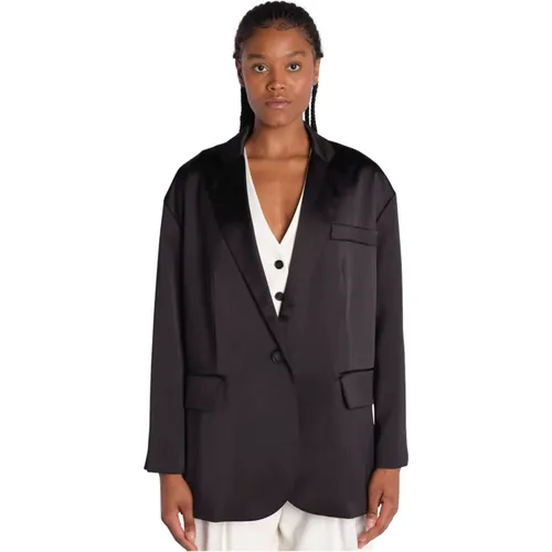 Blaizer Jacket Satin Polyester , female, Sizes: S - Vanessa Bruno - Modalova