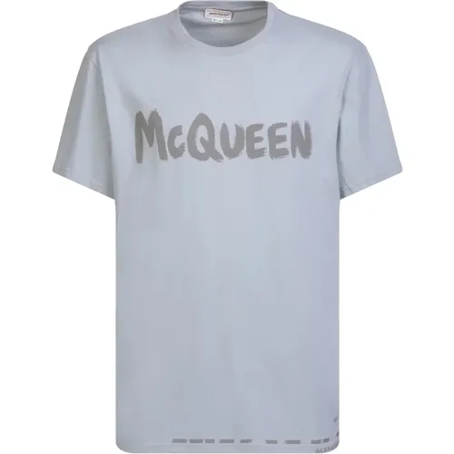 Graffiti T-Shirt - Oversized Fit - 100% Cotton , male, Sizes: L - alexander mcqueen - Modalova