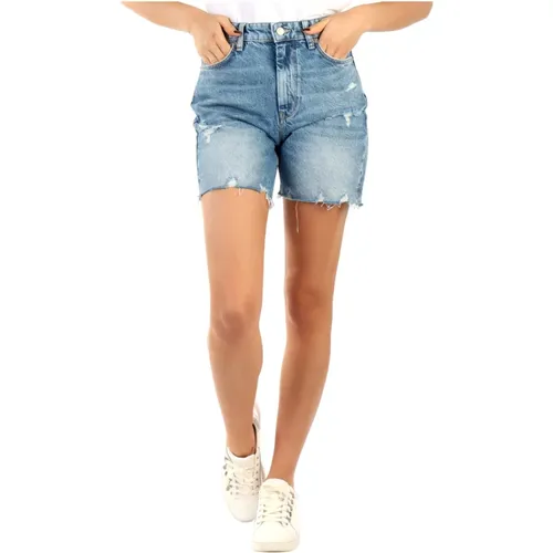 Retro Bermuda Denim Shorts , female, Sizes: W30, W29, W31 - Guess - Modalova