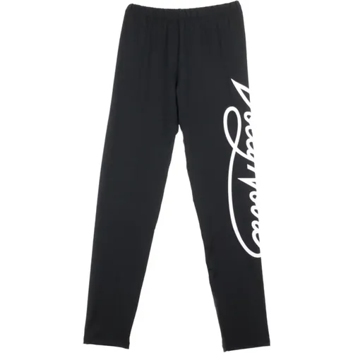 Schwarze Logo Leggings , Damen, Größe: M - Dolly Noire - Modalova