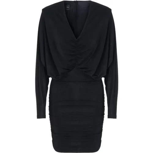 Jersey Lurex Kleid , Damen, Größe: M - pinko - Modalova