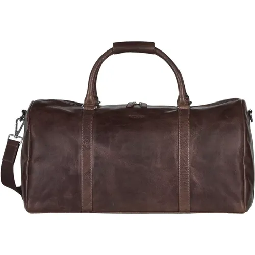 Dunkelbraune Leder-Wochenendtasche - Howard London - Modalova