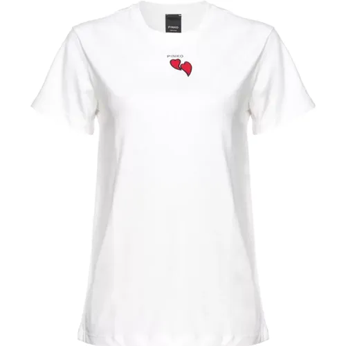 Weiße T-Shirts und Polos D , Damen, Größe: L - pinko - Modalova