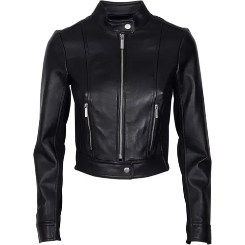 Leather Jackets , Damen, Größe: M - Michael Kors - Modalova