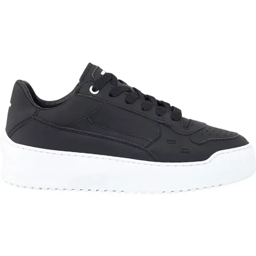 Schwarze Leder Avenue Sneakers , Damen, Größe: 37 EU - Filling Pieces - Modalova