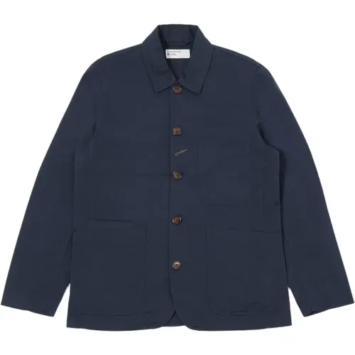 Classic Navy Twill Work Jacket , male, Sizes: L, S - Universal Works - Modalova