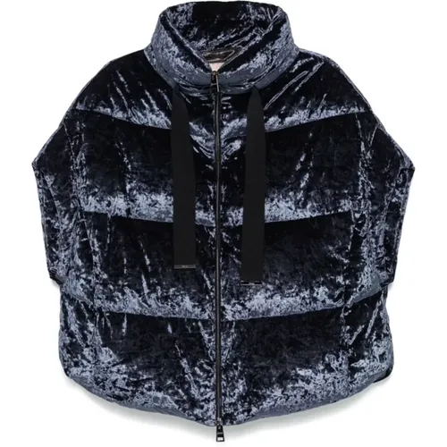 Samt Puffer Cape , Damen, Größe: 2XS - Herno - Modalova