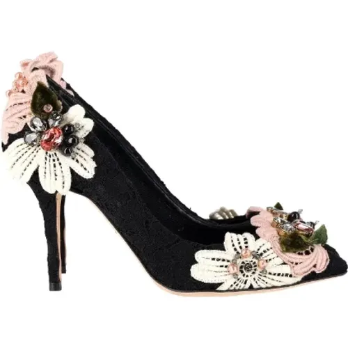 Pre-owned Cotton heels , female, Sizes: 6 UK - Dolce & Gabbana Pre-owned - Modalova