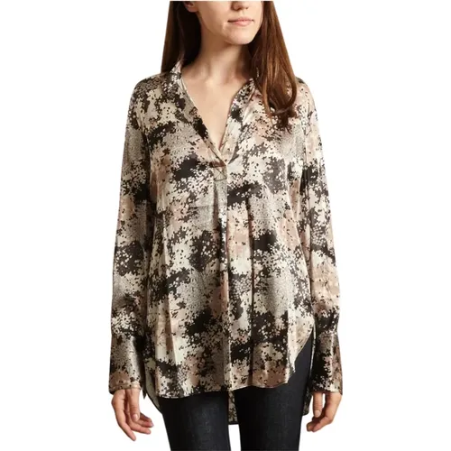 Mabillon printed blouse , female, Sizes: M, S, L, XS - By Malene Birger - Modalova
