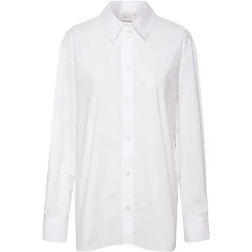 Oversized Shirt with Collar , female, Sizes: XL, XS, M, S - Gestuz - Modalova