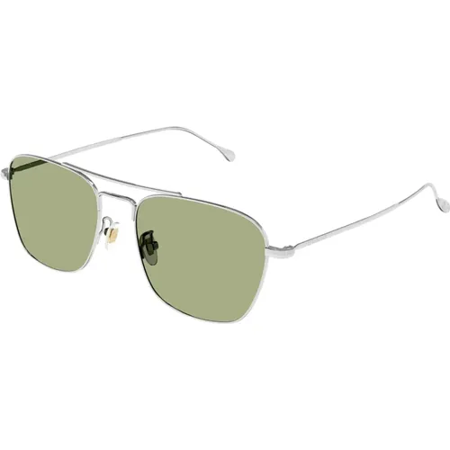 Silver Green Sunglasses Gg1183S , male, Sizes: 53 MM - Gucci - Modalova