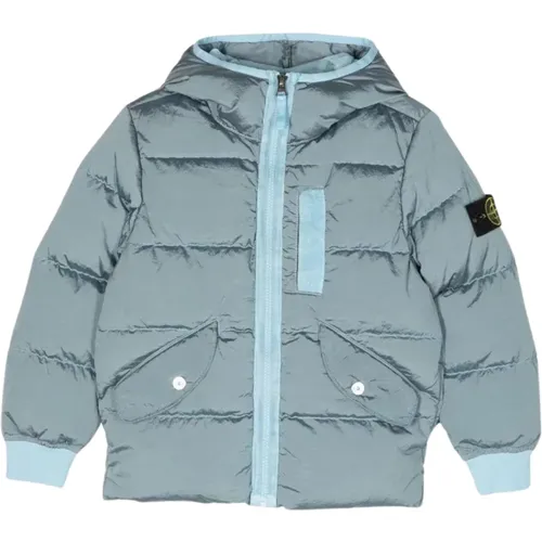 Blaue Gepolsterte Avion Jacke - Stone Island - Modalova