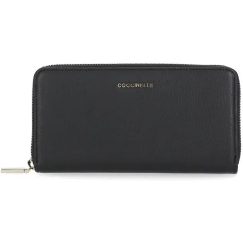 Leather Wallet/Card Holder , female, Sizes: ONE SIZE - Coccinelle - Modalova
