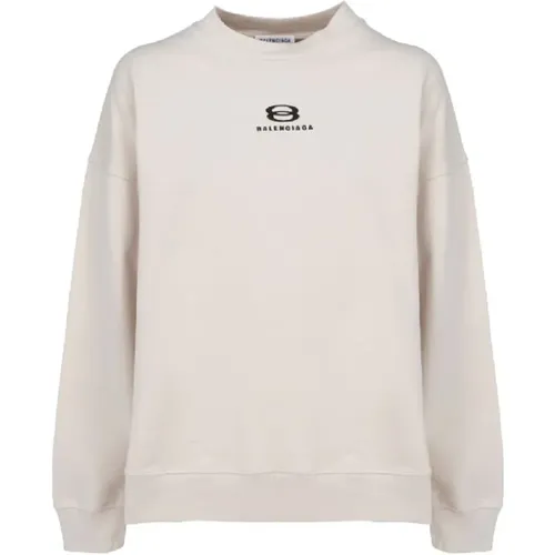 Sweatshirt mit geprägtem Logo - Balenciaga - Modalova
